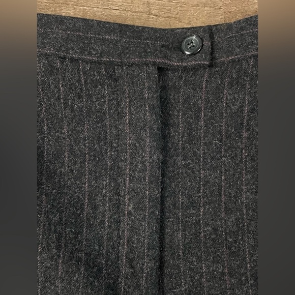 Vtg Pendleton Virgin Wool High Rise Pin Striped Lined Pants Women Size 14 USA D1 - Picture 4 of 11